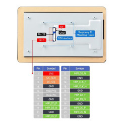 Waveshare 7 Inch DSI Capacitive Touch Display 1280720 Pixels IPS Panel for Raspberry Pi